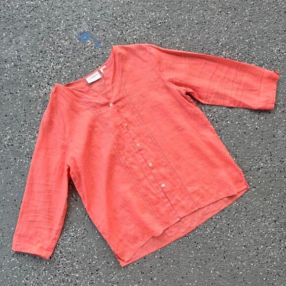 Pure Linen Blouse - Picture 5 of 6